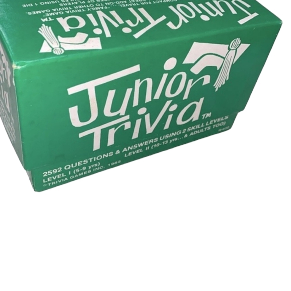 Vintage Junior Trivia game
